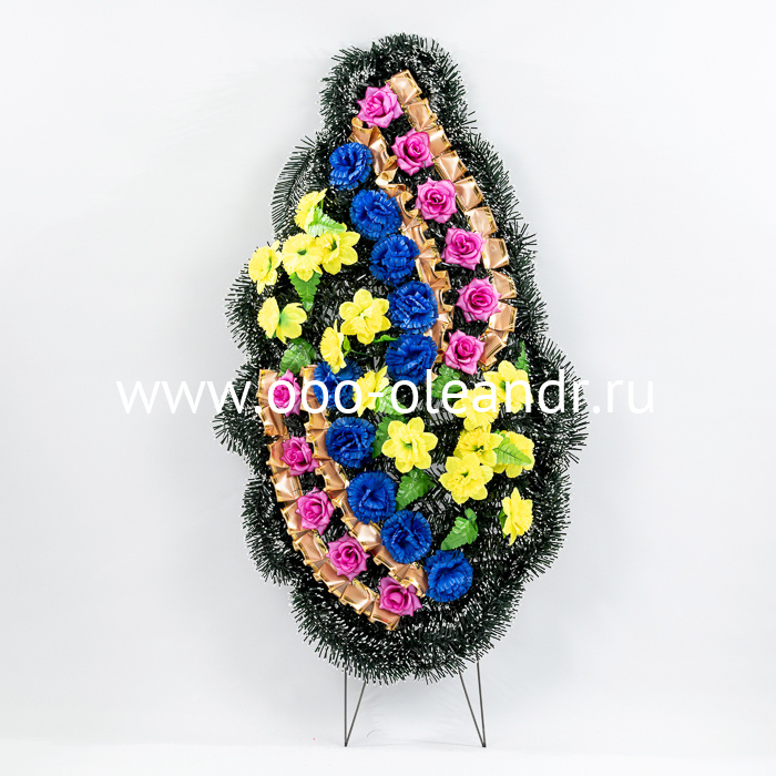 ОВ041 Венок "Мираж" 110х60см