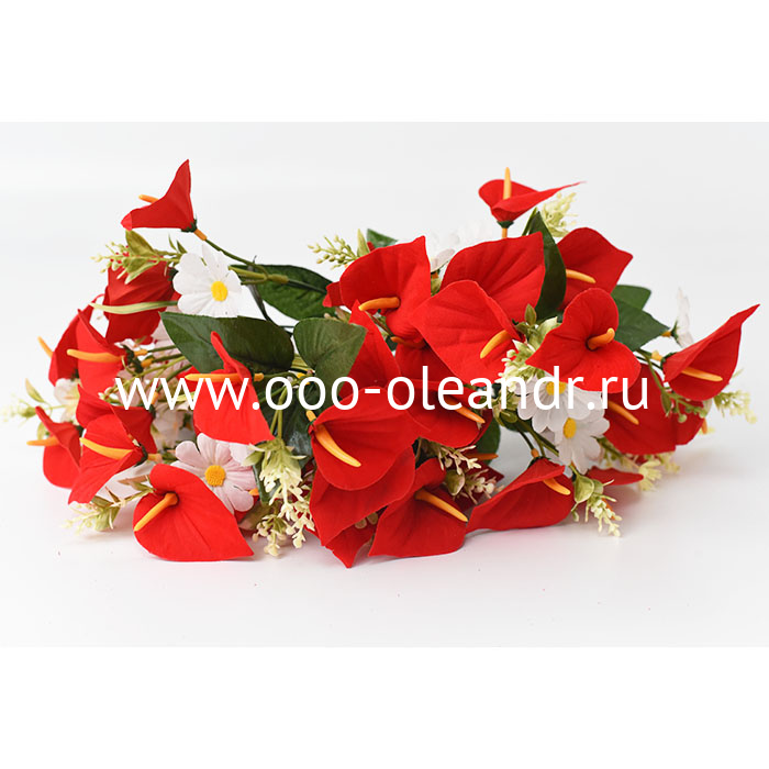 У0849 Букет калла бархат+ромашка h=43см 40шт.