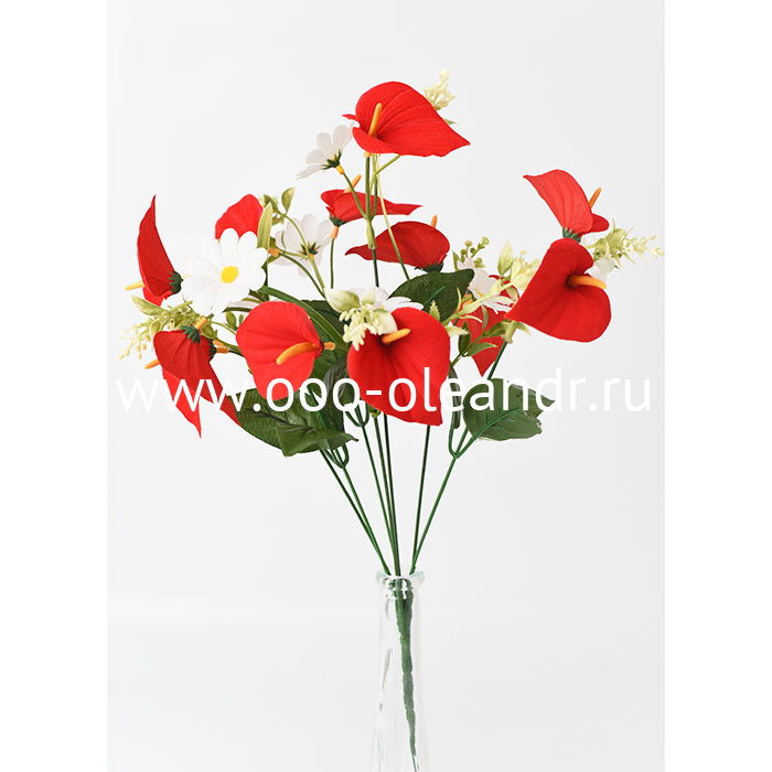 У0849 Букет калла бархат+ромашка h=43см 40шт.