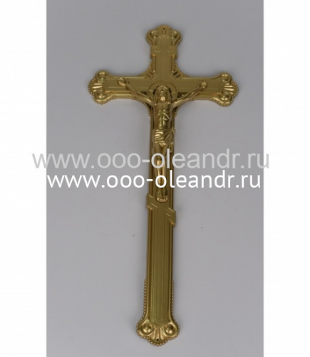 Ф3746 Крест коронка с распятием №5 крашенный 