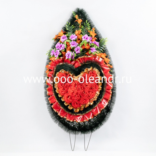 МВ097 Венок "Сердце" 128х66