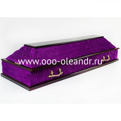 ГР010/БФ Гроб комб. ФИОЛЕТОВЫЙ БАРХАТ 